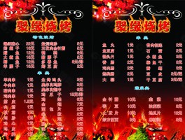 自驾烧烤菜单品种大全(自驾烧烤菜单品种大全图片)