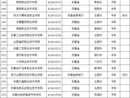安徽十大最好专科学校(安徽十大最好专科学校医学专业)