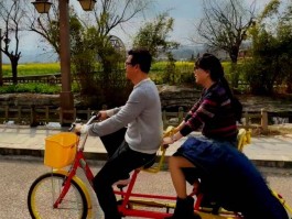 二人骑自行车外出旅游图片(二人骑自行车外出旅游图片真实)