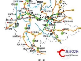 云南景点地图(云南景点地图分布图简单图)