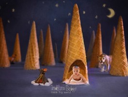 儿童百天摄影布灯技巧(带宝宝拍百天照摄影灯光)