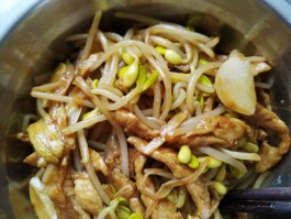 黄豆芽炒肉(黄豆芽炒肉沫的家常做法)