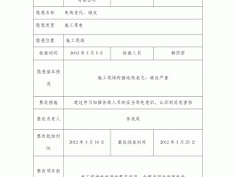 旅游景区水域安全隐患排查记录(旅游景区水域安全隐患排查记录表)